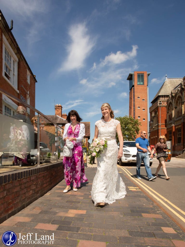 Here comes the Bride at The Arden Hotel Stratford upon Avon Warwickshire