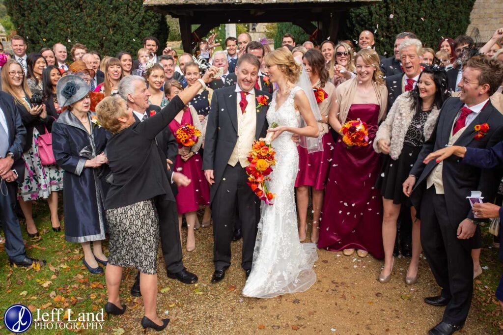 Confetti St Mary’s Church Wedding in Lower Slaughter