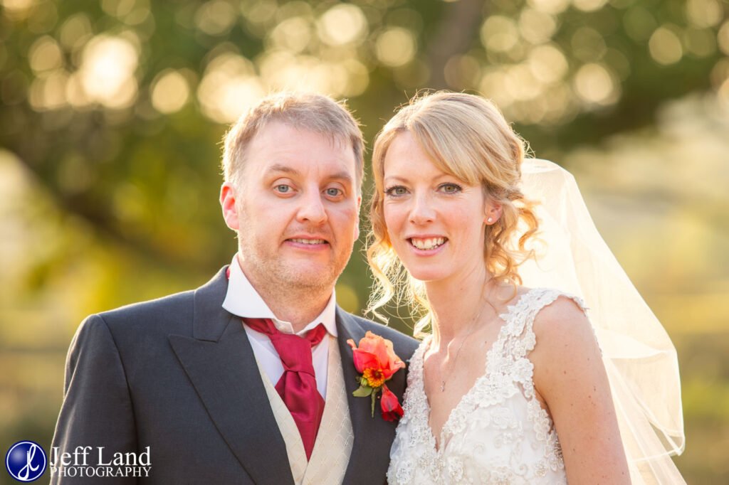 Romantic bride and groom portrait at Hyde House wedding
