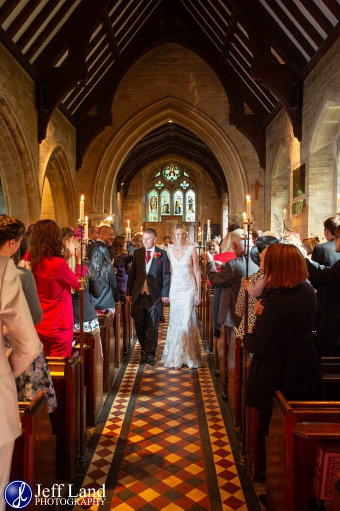 Walk Down the Aiasle St Mary’s Church Wedding in Lower Slaughter