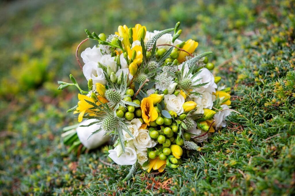 Wedding Photographer at Brownsover Hall Hotel in Rugby bouquet