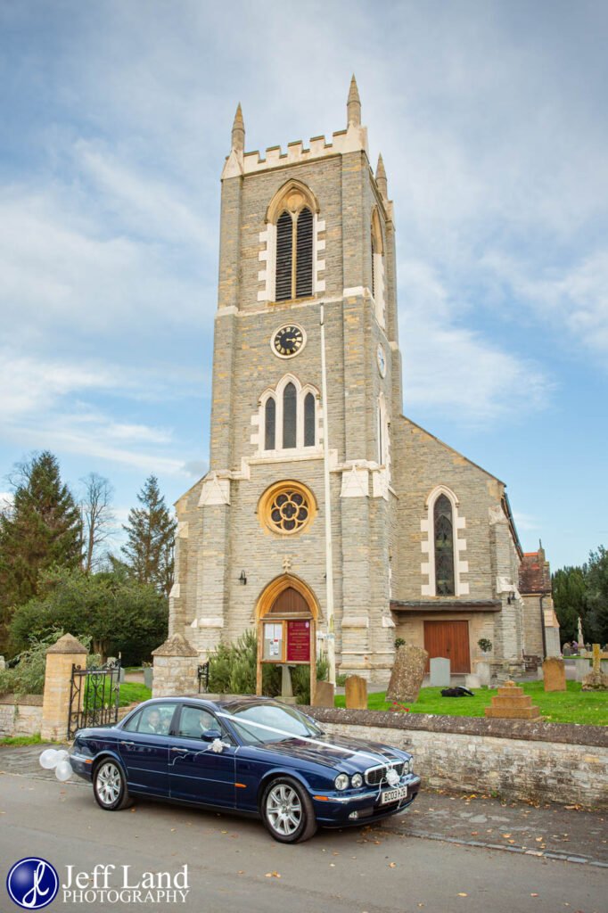 Wedding Car St James Church in Alveston