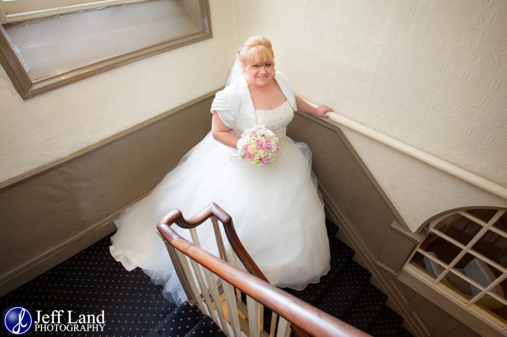 Here comes the bride at The Warwick Arms