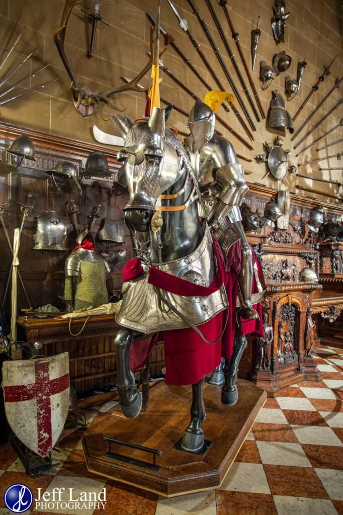 Warwick Castle Great Hall Knight on Horse