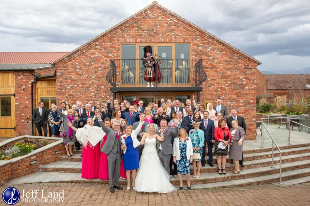 Group Photo at Wootton Park Wedding