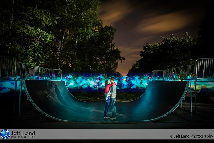 Pixelstick Light Painting Pre-Wedding Photo