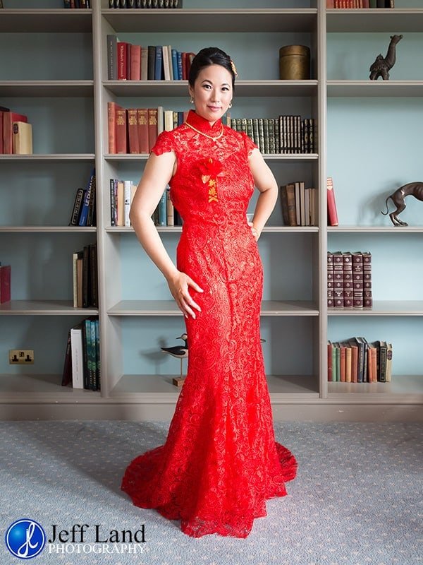 Welcombe Hotel, Wedding Photographer, Stratford-upon-Avon, Warwickshire, Chinese, Bride, Red Dress