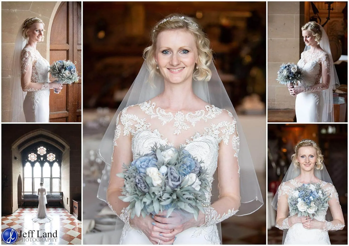 Bride Portrait captured during a wedding at Warwick Castle