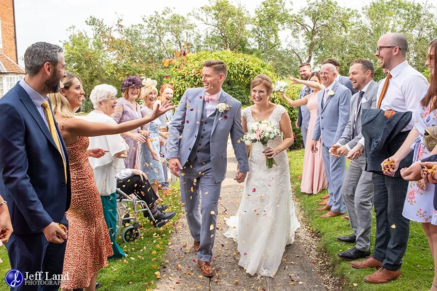 Wethele Manor Wedding Photographer Confetti