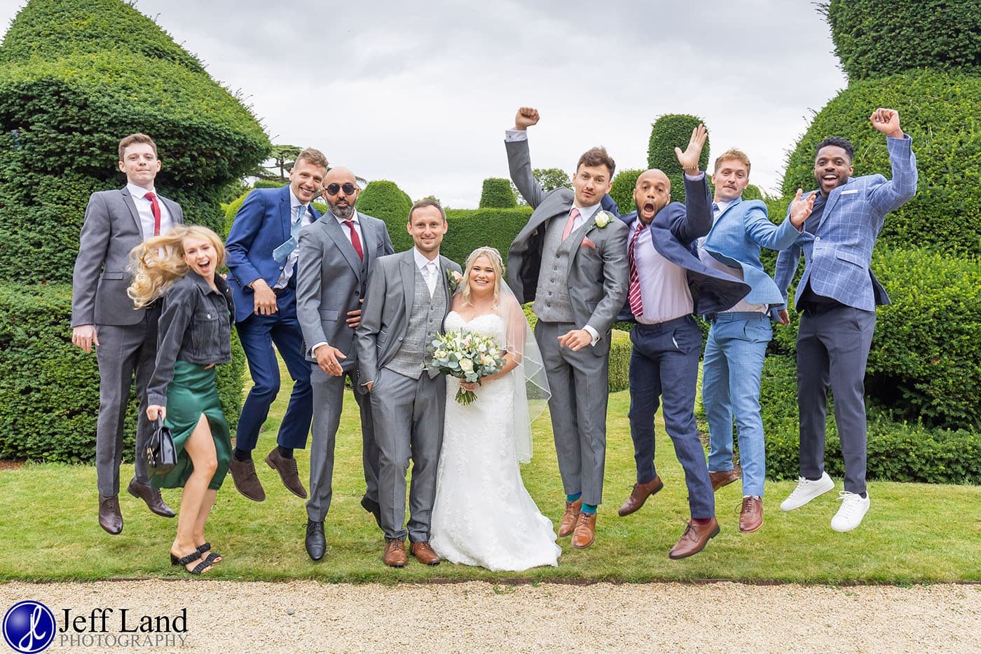 Billesley Manor Wedding Jump Photo