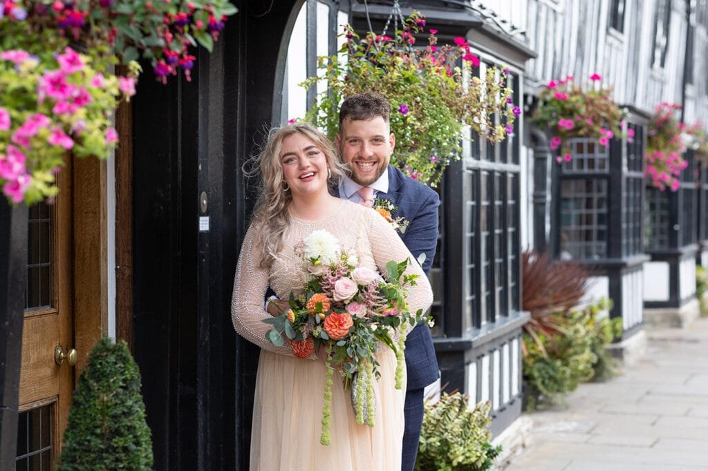 Wedding Photographer based in Stratford upon Avon outside the Shakespeare Hotel