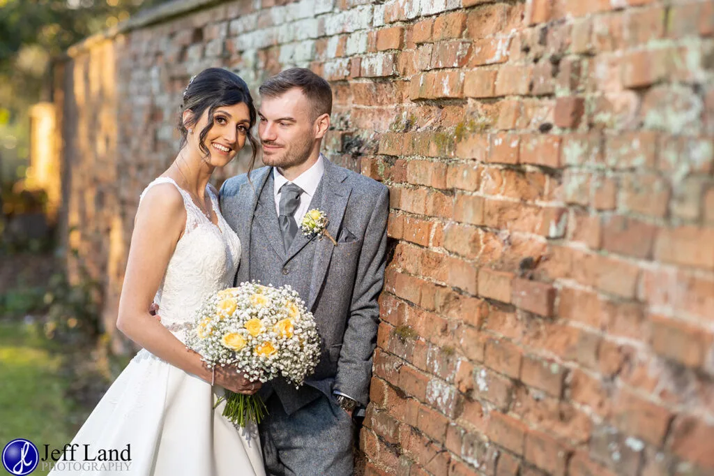Bridal Portrait Wall Alveston Manor Stratford upon Avon, Warwickshire Wedding Photographer