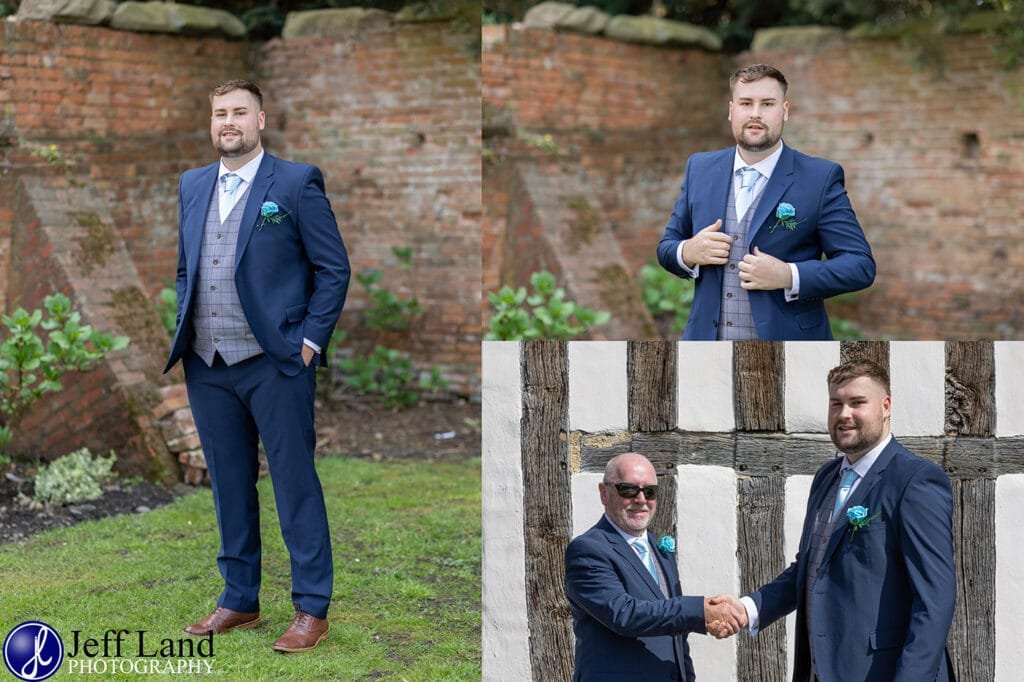 Gorcott Hall Redditch Wedding Photographer Groom Portrait