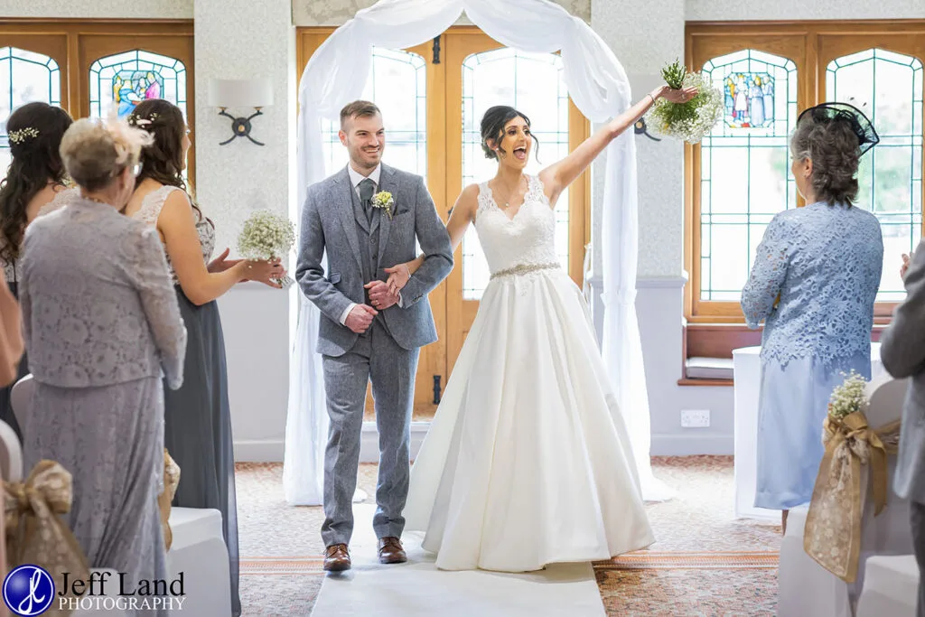 Just Married Alveston Manor Stratford upon Avon, Warwickshire Wedding Photographer