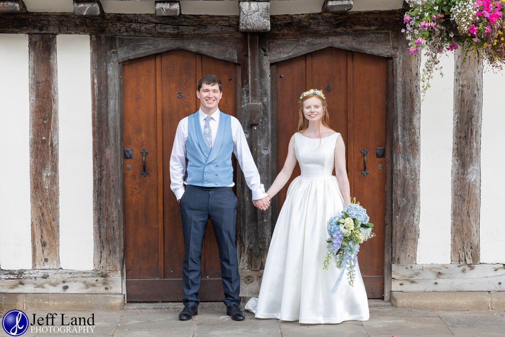 Bride and Groom Portrait Old Town Stratford upon Avon