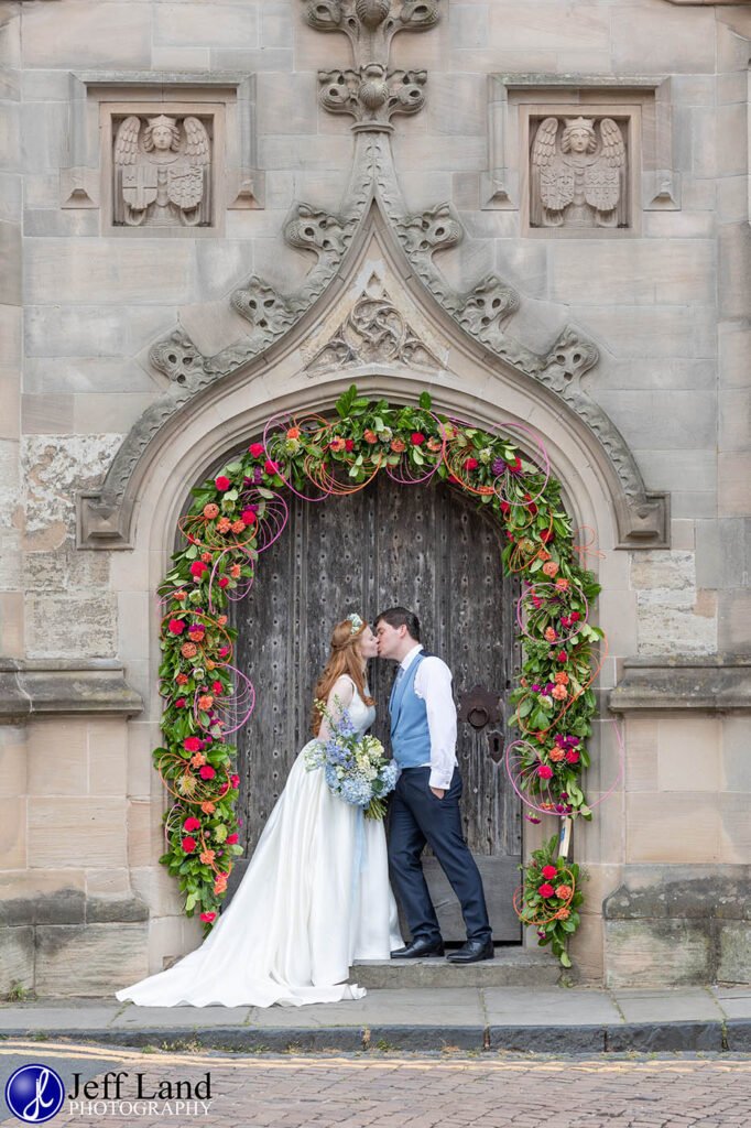 Bride and Groom The Guild Chapel Stratford upon Avon