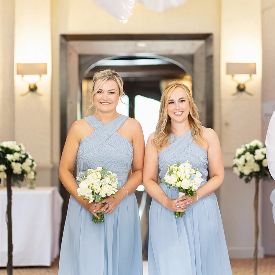 Alveston Manor Wedding Bridesmaids Aisle