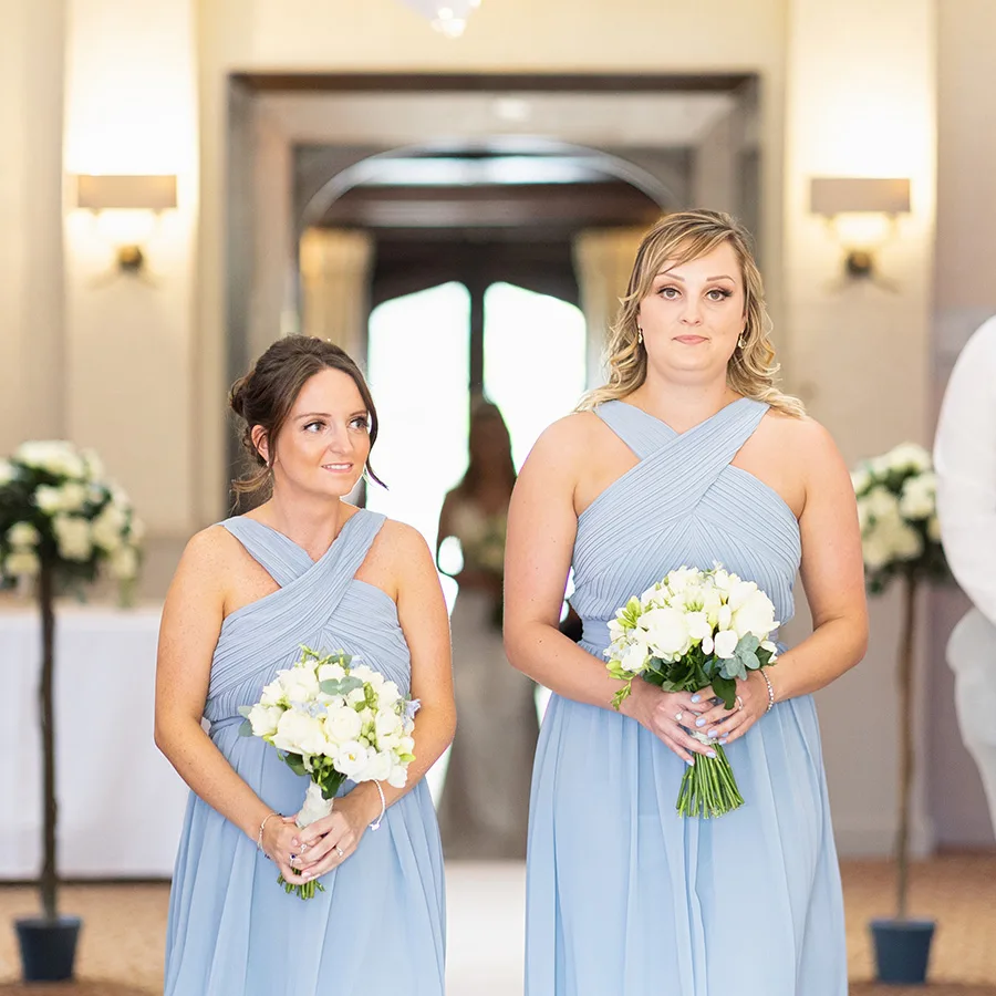 Alveston Manor Wedding Bridesmaids Aisle