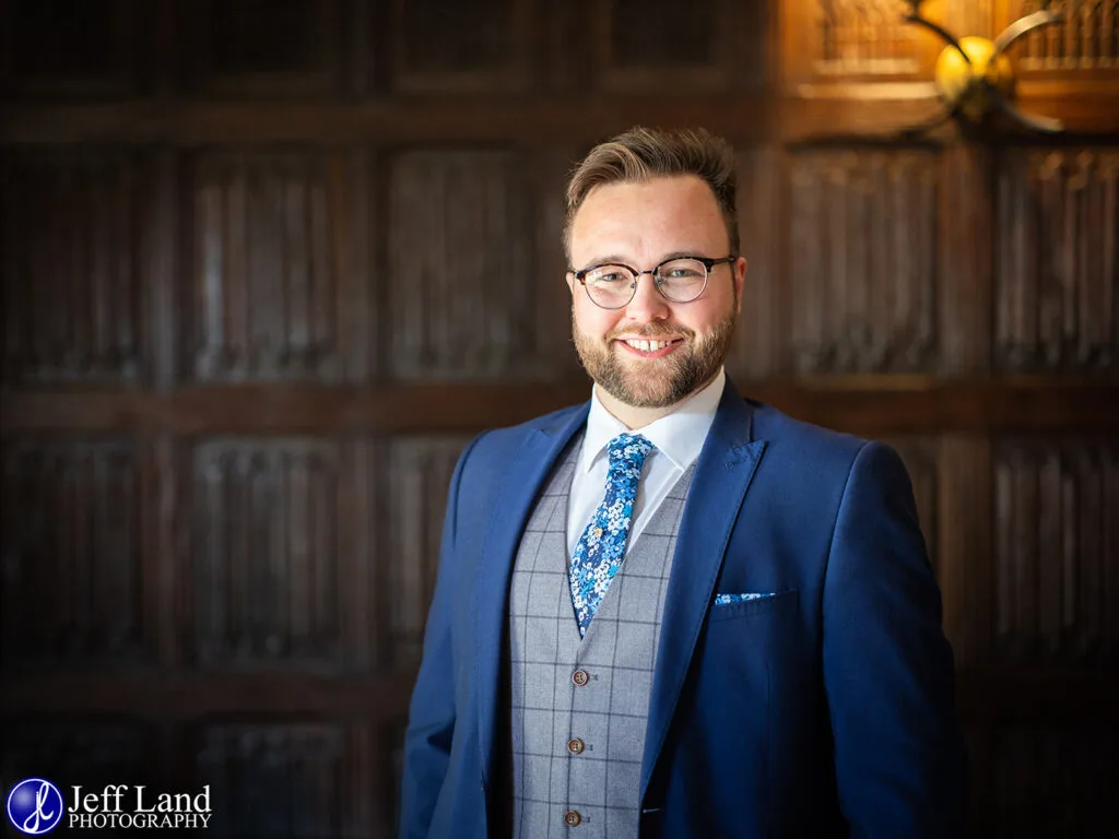 Approved Wedding Photographer Macdonald Alveston Manor Stratford-upon-Avon, Warwickshire Groom Portrait