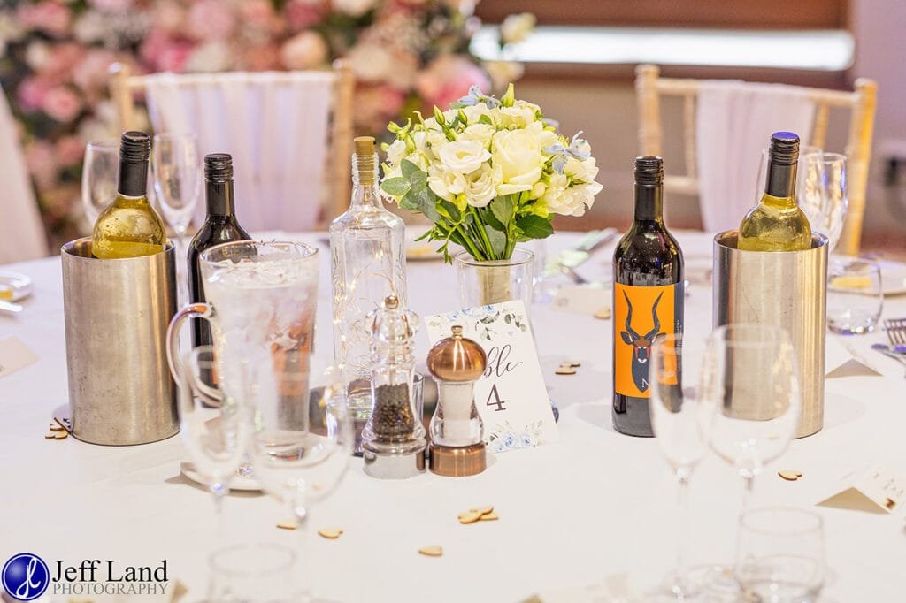 Approved Wedding Photographer Macdonald Alveston Manor Stratford-upon-Avon, Warwickshire Table Settings