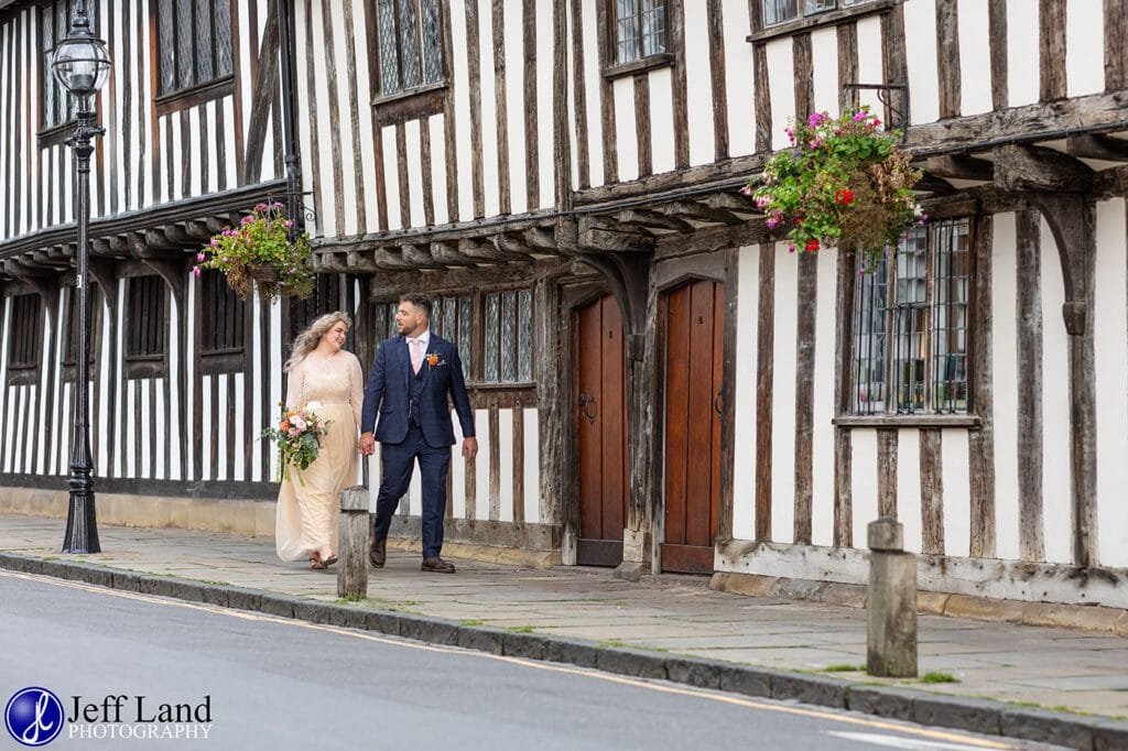 Natural Wedding Photography Old Town Stratford upon Avon