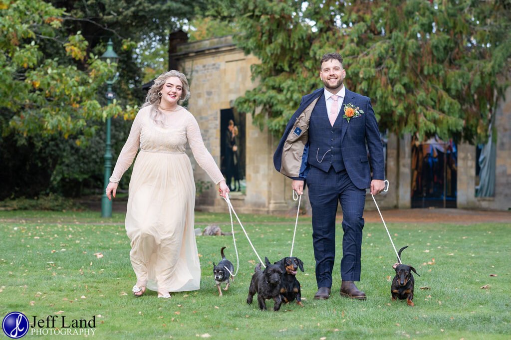 Wedding Photo Stratford upon Avon with Dogs
