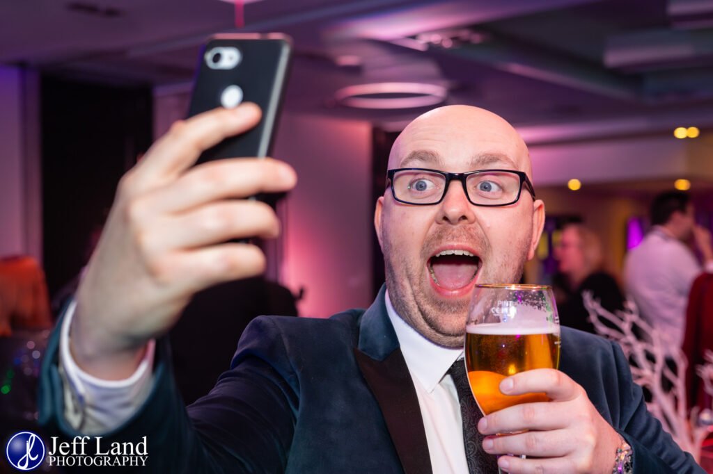 Fun Selphie at a Christmas Party at the Crowne Plaza Stratford upon Avon