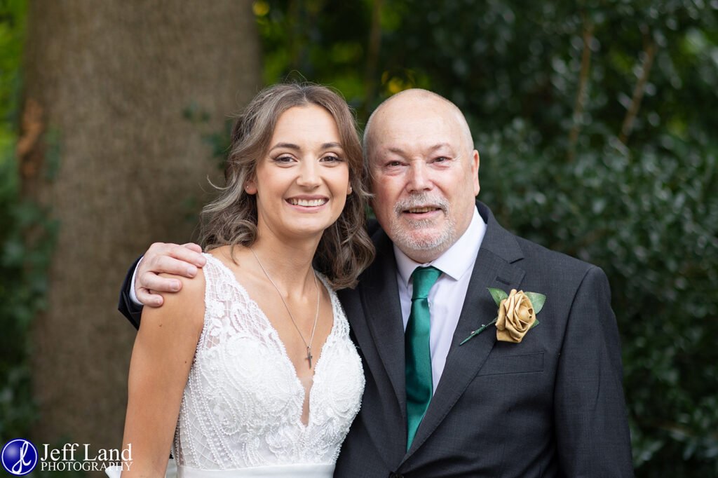 Father with Bride Porrtrait approved Wedding Photographer Alveston Manor Stratford upon Avon