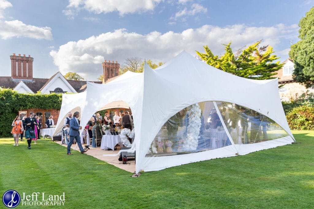 Big Wedding with Marquee at Alveston Manor Stratford upon Avon