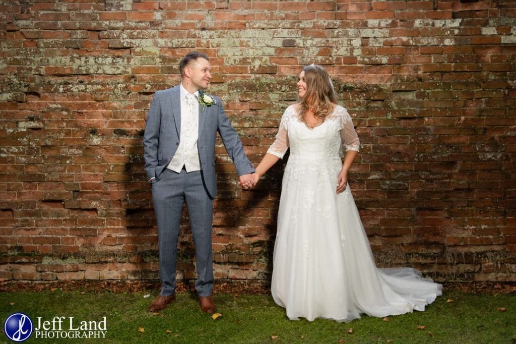 Bridal Portrait Brick Wall Alveston Manor