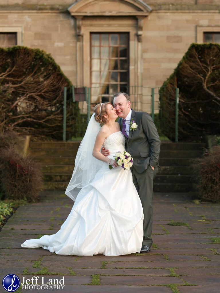 Coombe Abbey Hotel fun bride and groom portrait Wedding Photography