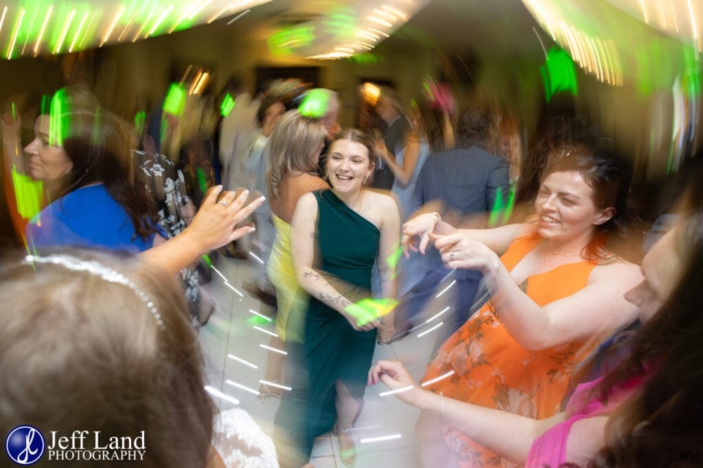 Motion Blur Wedding Guest Dancing at Alveston Manor