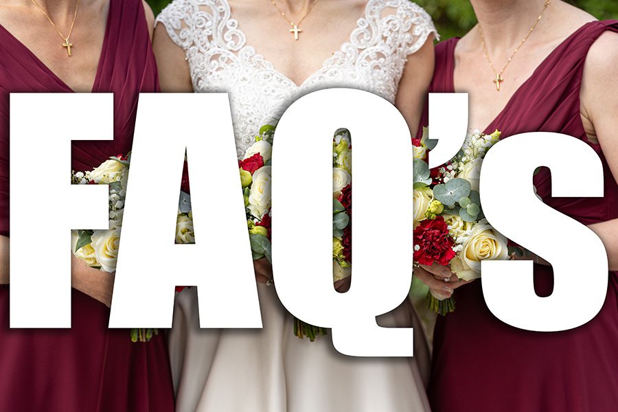 Wedding Photography FAQ - frequently asked questions