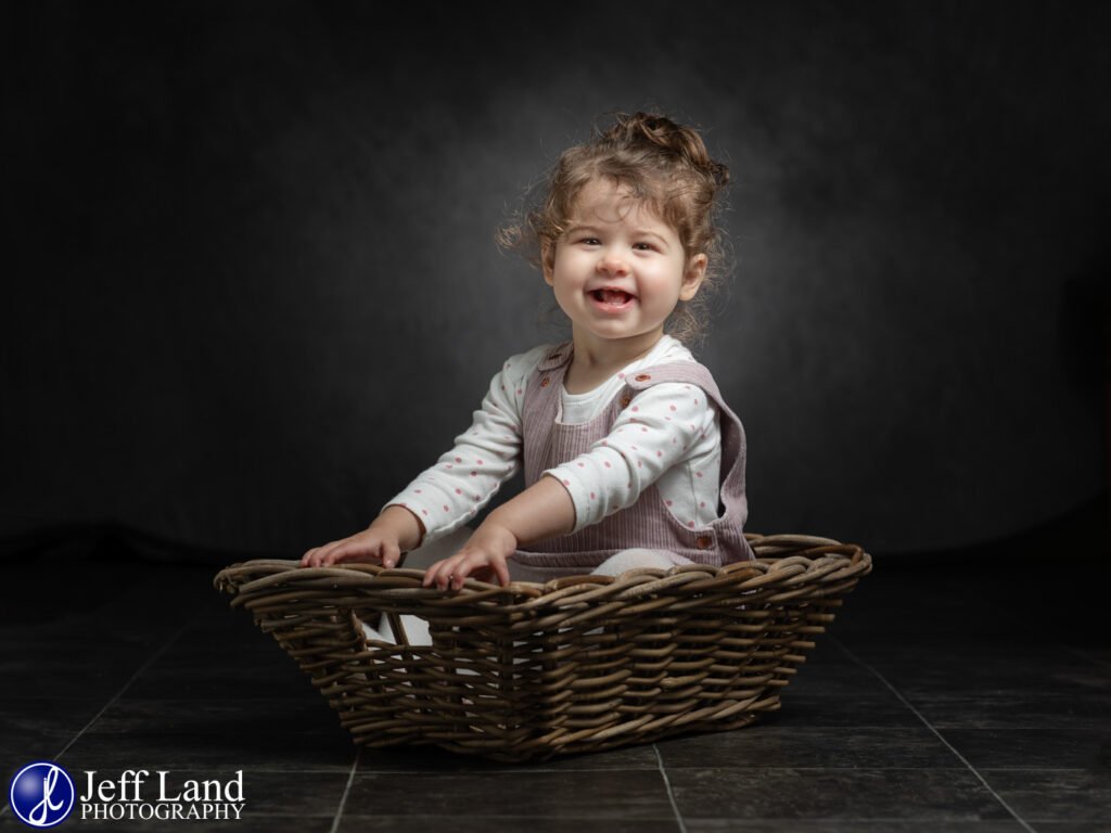 Toddler Photo In basket