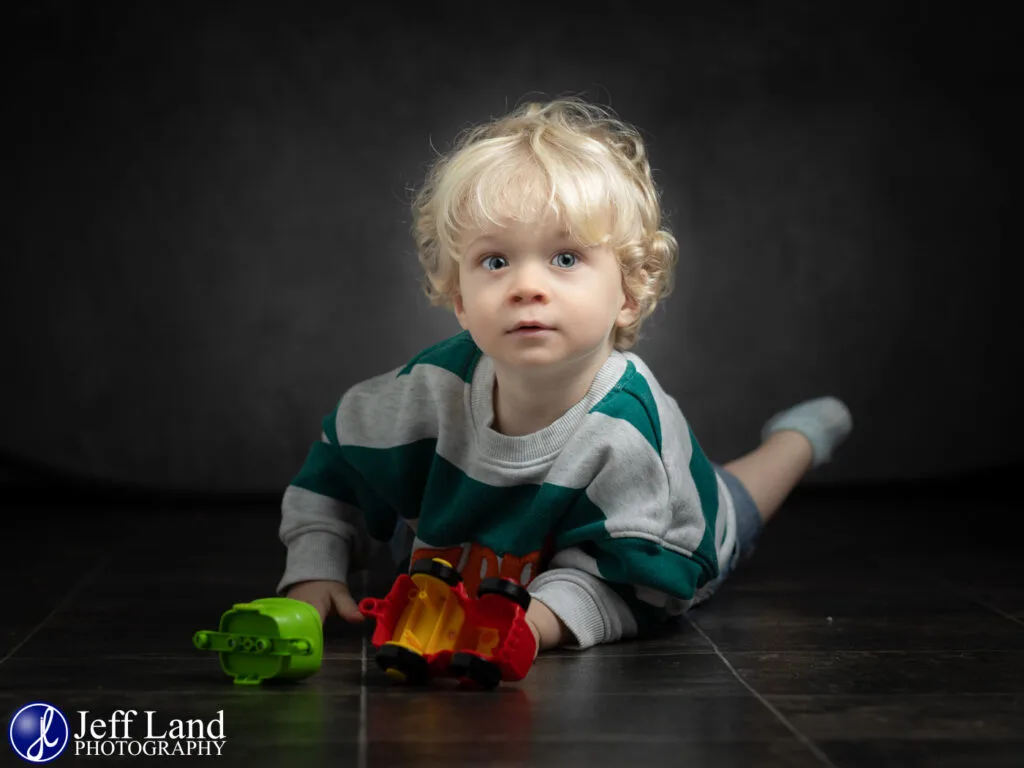 Toddler Portrait with toys