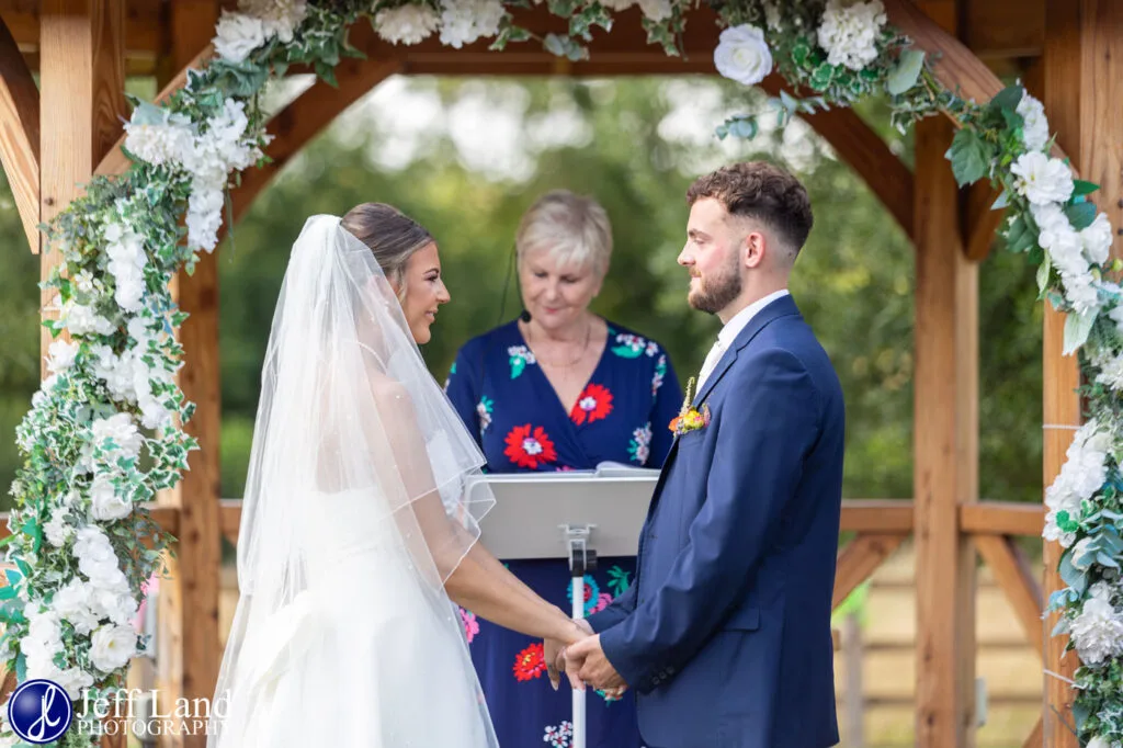 Manor Hill House Bride and Groom during wedding ceremony