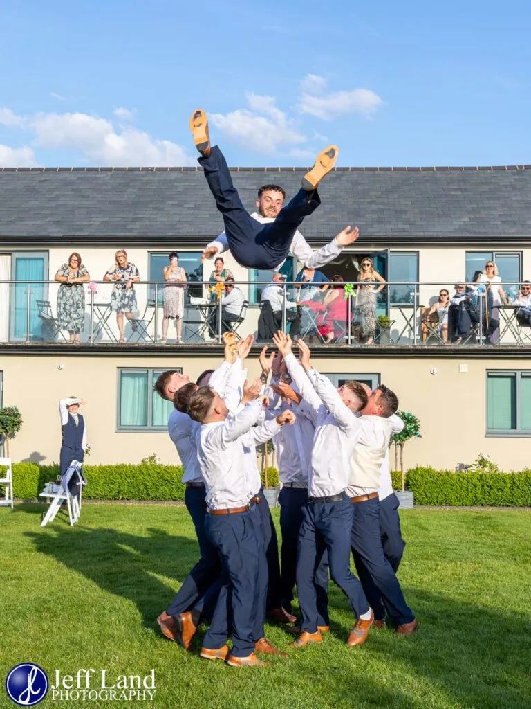 Manor Hill House Fun Groomsmen Photo