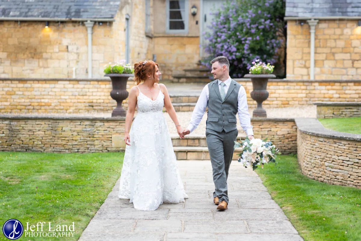 Bride and Groom Mickleton Hills Farm Wedding Venue
