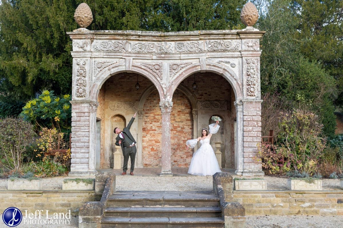 Ettington Park Wedding Fun Bridal Portrait
