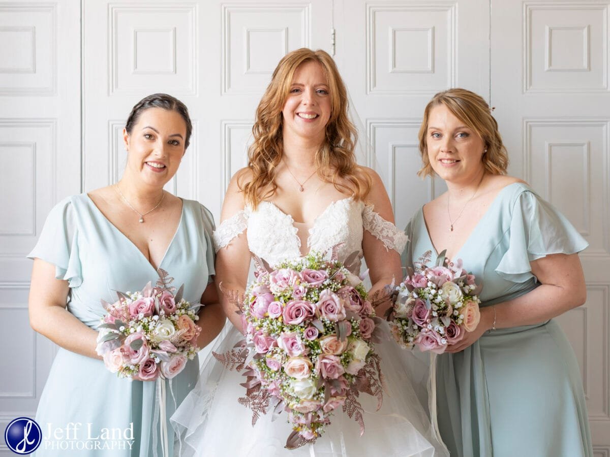 Bride and Bridesmaids Portrait at Alveston Manor Stratford-upon-Avon, Warwickshire