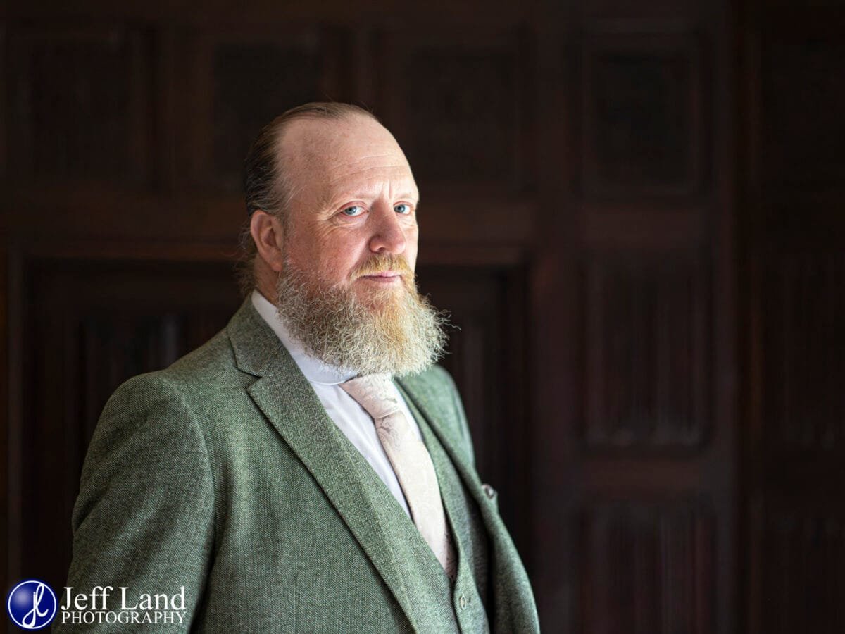 Father of the bride Portrait wedding at Alveston Manor Stratford-upon-Avon, Warwickshire