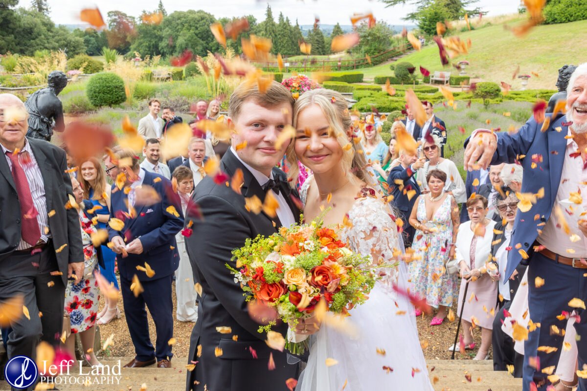 Wedding Confetti Photo at The Welcombe Hotel