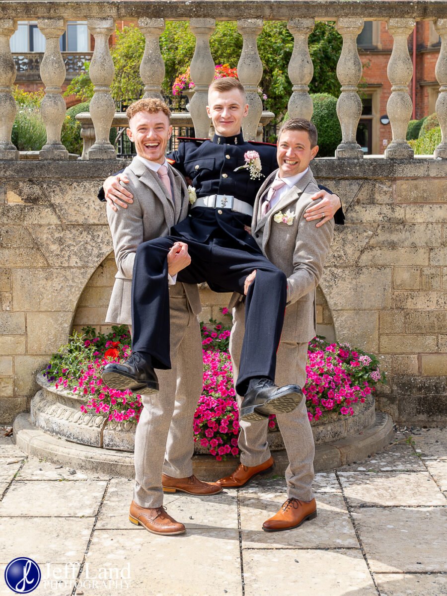 Fun Groom & Groomsmen Portrait The Welcombe Hotel