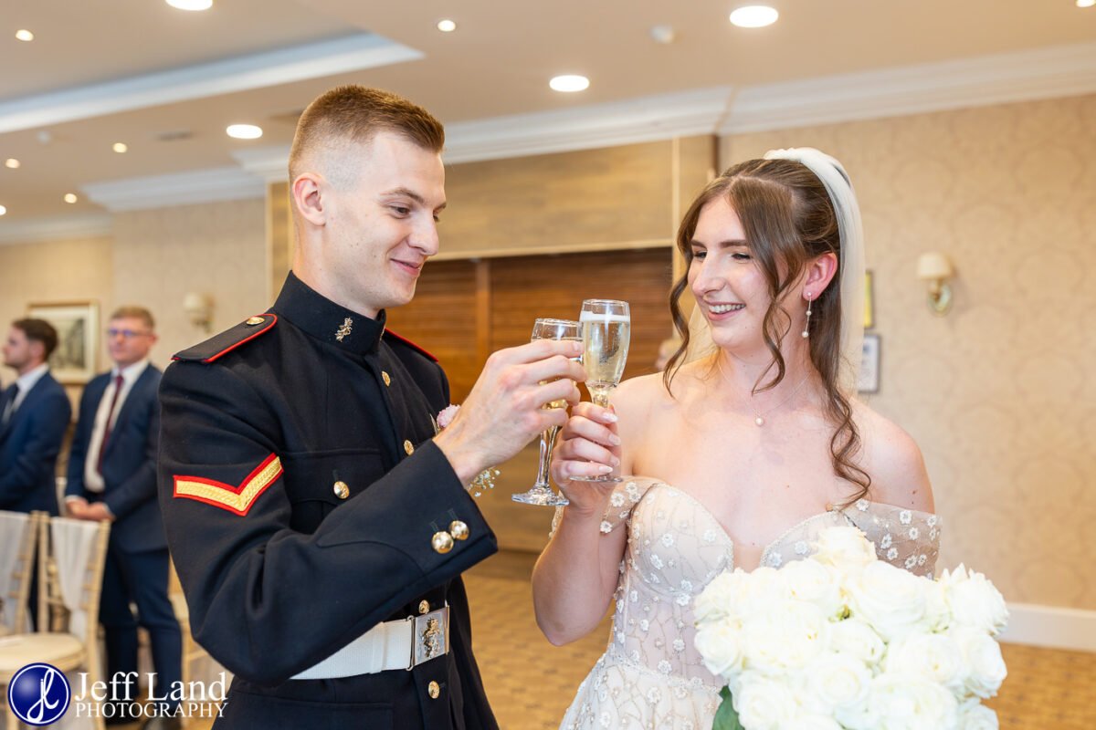 Just Married Champagne The Welcombe Hotel